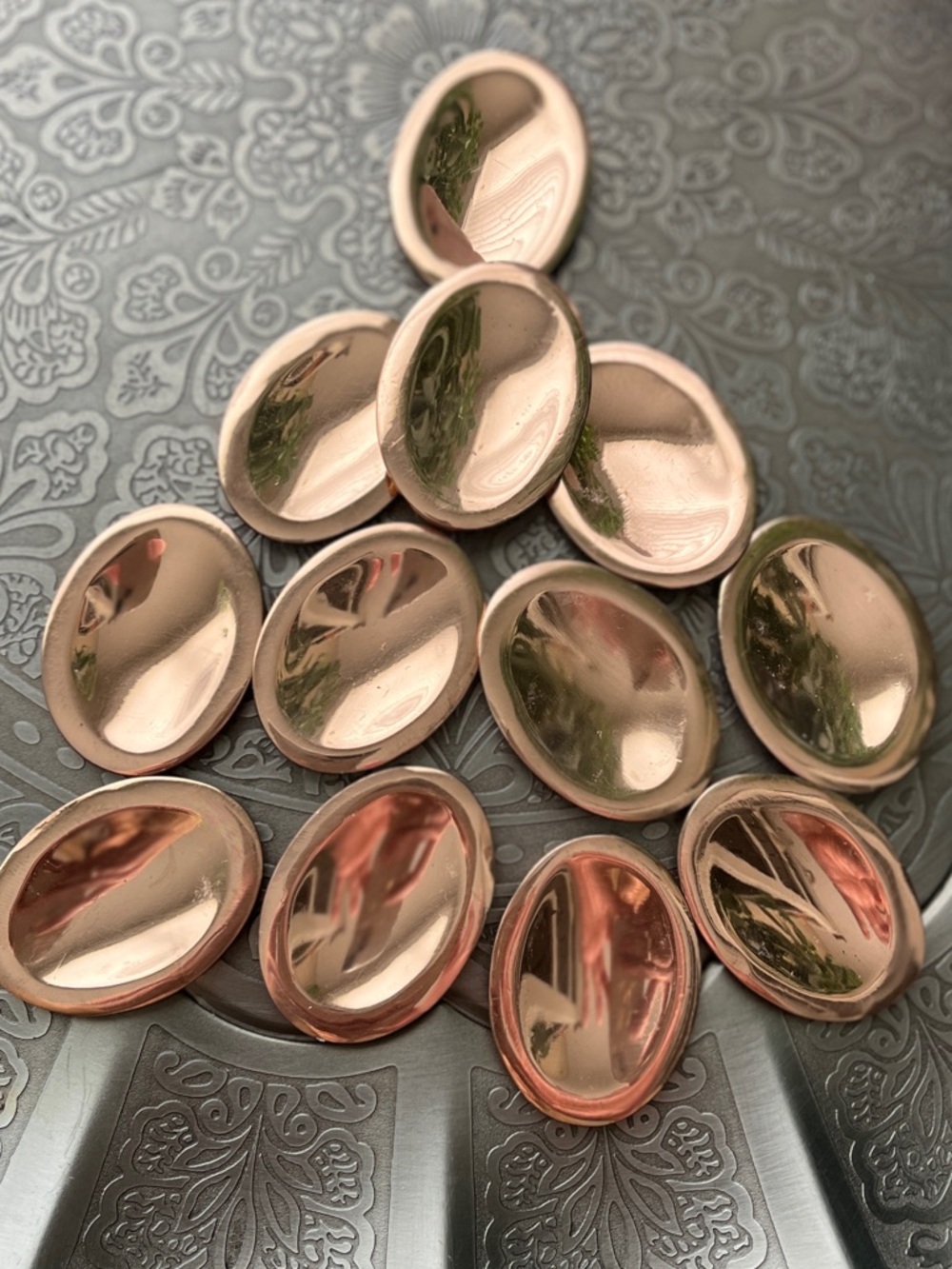 Copper worry stone